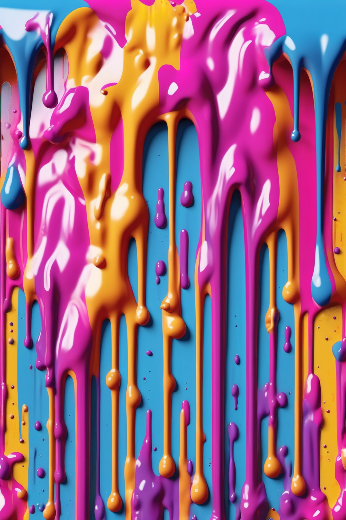 <lora:Dripping Art:1>Dripping Art - cool design made of dripping paint that looks like graffiti bright colors